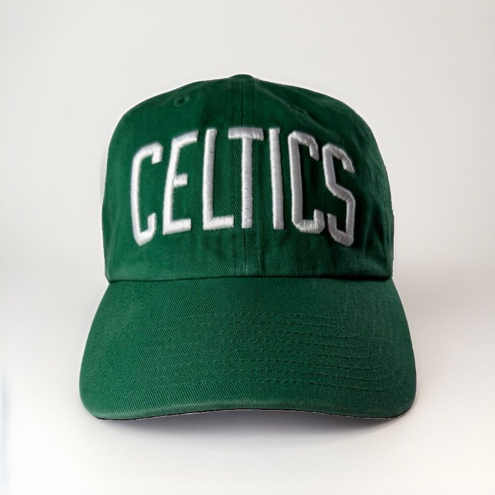 Men's '47 Kelly Green Boston Celtics Clean Up Wordmark Adjustable Hat